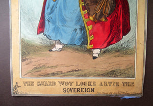 William Heath ORIGINAL 1820s Georgian Satirical Print. Lady Conyngham: The Guard Wot Looks After the Sovereign