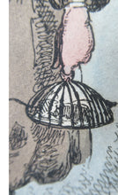 Load image into Gallery viewer, Original 1820s William Heath Satirical Print Quartette of Characters George IV, Lady Conyngham, Duke of Wellington &amp; Robert Peel
