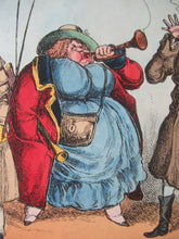 Load image into Gallery viewer, Original 1820s William Heath Satirical Print Quartette of Characters George IV, Lady Conyngham, Duke of Wellington &amp; Robert Peel

