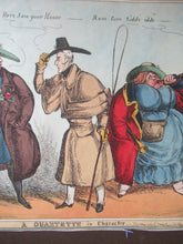 Load image into Gallery viewer, Original 1820s William Heath Satirical Print Quartette of Characters George IV, Lady Conyngham, Duke of Wellington &amp; Robert Peel

