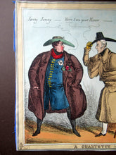 Load image into Gallery viewer, Original 1820s William Heath Satirical Print Quartette of Characters George IV, Lady Conyngham, Duke of Wellington &amp; Robert Peel
