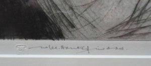 Original Pencil Signed Etching: William Lee Hankey. Mother and Child; 1920s