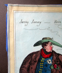 Original 1820s William Heath Satirical Print Quartette of Characters George IV, Lady Conyngham, Duke of Wellington & Robert Peel