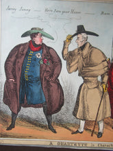 Load image into Gallery viewer, Original 1820s William Heath Satirical Print Quartette of Characters George IV, Lady Conyngham, Duke of Wellington &amp; Robert Peel
