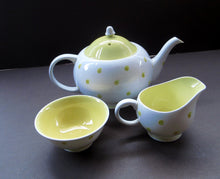 Load image into Gallery viewer, 1950s Susie Cooper Bachelor or Two for Two Set Yellow Polka Dots

