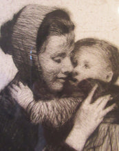 Load image into Gallery viewer, Original Pencil Signed Etching: William Lee Hankey. Mother and Child; 1920s
