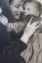 Load image into Gallery viewer, Original Pencil Signed Etching: William Lee Hankey. Mother and Child; 1920s
