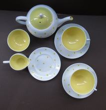 Load image into Gallery viewer, 1950s Susie Cooper Bachelor or Two for Two Set Yellow Polka Dots
