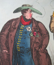 Load image into Gallery viewer, Original 1820s William Heath Satirical Print Quartette of Characters George IV, Lady Conyngham, Duke of Wellington &amp; Robert Peel
