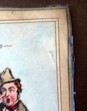 Load image into Gallery viewer, Original 1820s William Heath Satirical Print Quartette of Characters George IV, Lady Conyngham, Duke of Wellington &amp; Robert Peel
