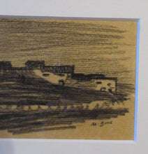 Load image into Gallery viewer, Black Chalk Landscape Study by Sir Muirhead Bone. Signed &amp; Framed
