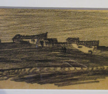 Load image into Gallery viewer, Black Chalk Landscape Study by Sir Muirhead Bone. Signed &amp; Framed
