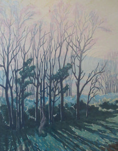 1930s COLOUR WOODCUT. Concord and Cavendish Morton Entitled Spring Rhapsody