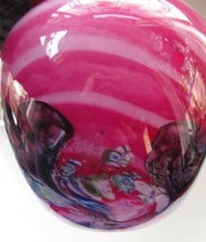 Load image into Gallery viewer, Pink Caithness Cadenza Hearts Glass Vase. Colin Terris Design 1980s
