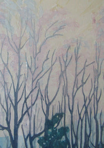 1930s COLOUR WOODCUT. Concord and Cavendish Morton Entitled Spring Rhapsody