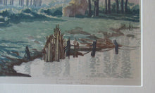 Load image into Gallery viewer, 1930s COLOUR WOODCUT. Concord and Cavendish Morton Entitled Spring Rhapsody
