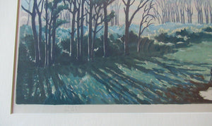 1930s COLOUR WOODCUT. Concord and Cavendish Morton Entitled Spring Rhapsody