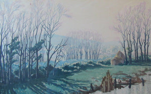 1930s COLOUR WOODCUT. Concord and Cavendish Morton Entitled Spring Rhapsody