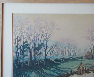 1930s COLOUR WOODCUT. Concord and Cavendish Morton Entitled Spring Rhapsody