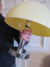 Load image into Gallery viewer, 1970s Vintage Italian Prova Table Lamp with Cream Plastic Mushroom Shade
