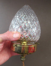 Load image into Gallery viewer, Edwardian Cut Glass and Brass Single Hanging Light Shade 1900s
