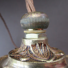 Load image into Gallery viewer, Edwardian Cut Glass and Brass Single Hanging Light Shade 1900s
