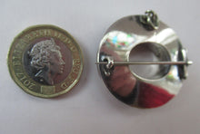 Load image into Gallery viewer, Antique Victorian Agate or Pebble Brooch Solid Silver 
