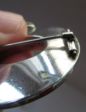Load image into Gallery viewer, Antique Victorian Agate or Pebble Brooch Solid Silver 
