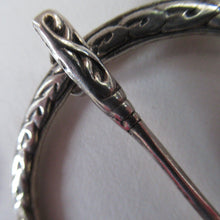 Load image into Gallery viewer, 1960s Glasgow Hallmark Silver Penannular Brooch with Citrines
