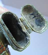 Load image into Gallery viewer, Antique Middle Eastern Travelling Brass Scribe. Beautifully Engraved Pen Case with Attached Ink Well
