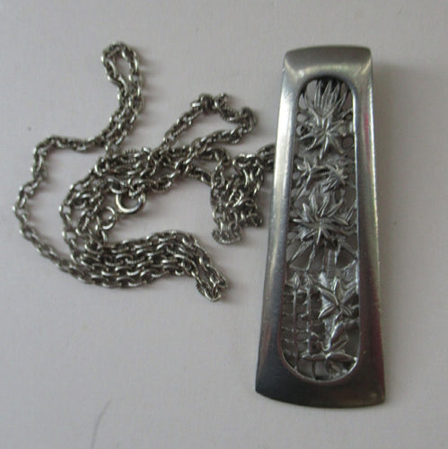 Vintage 1970s Scottish Pewter Ceard Necklace Inverewe