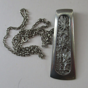 Vintage 1970s Scottish Pewter Ceard Necklace Inverewe
