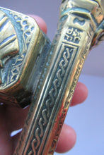 Load image into Gallery viewer, Antique Middle Eastern Travelling Brass Scribe. Beautifully Engraved Pen Case with Attached Ink Well
