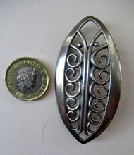Load image into Gallery viewer, Vintage 1970s Scottish CEARD Pewter Brooch. Entitled MOOR FERN
