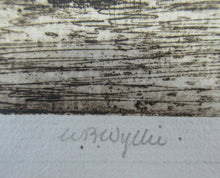 Load image into Gallery viewer, Original Etching from the Tower Bridge Looking to the South Bank, London by Wyllie
