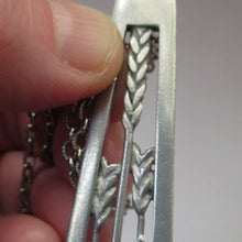 Load image into Gallery viewer, Vintage 1970s Scottish CEARD Pewter Pendant &amp; Long Chain. Entitled GRASSES
