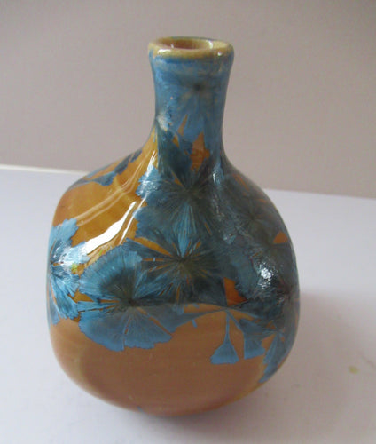 Julie Brooke Crystalline Glaze Miniature Bottle Vase