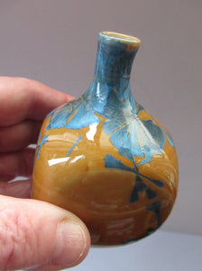 Julie Brooke Crystalline Glaze Miniature Bottle Vase