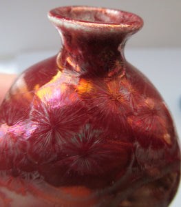 Julie Brooke Crystalline Glaze Miniature Bottle Vase