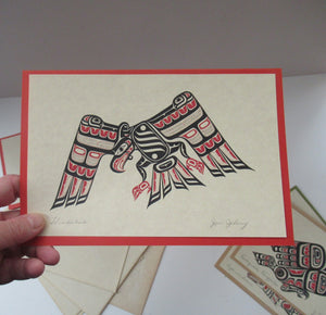 1970s Limited Edition Pencil Signed Canada First Nations Art Cards