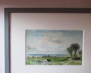 David Octavius Hill View from Craigmillar Case Watercolour Painting