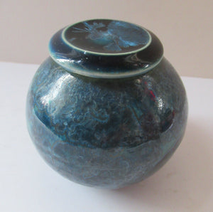 Julie Brooke Crystalline Glaze Miniature Lidded Pot