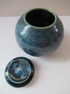 Julie Brooke Crystalline Glaze Miniature Lidded Pot