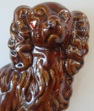 Load image into Gallery viewer, SINGLE: ANTIQUE 19th Century Miniature Treacle Glaze Staffordshire Dog
