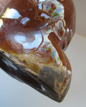 Load image into Gallery viewer, SINGLE: ANTIQUE 19th Century Miniature Treacle Glaze Staffordshire Dog
