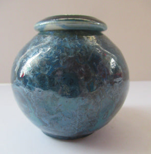 Julie Brooke Crystalline Glaze Miniature Lidded Pot