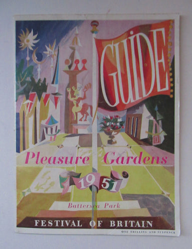 Festival of Britain Pleasure Gardens BATTERSEA Guide Book 1951