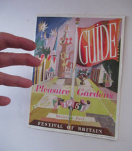 Load image into Gallery viewer, Festival of Britain Pleasure Gardens BATTERSEA Guide Book 1951
