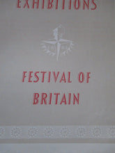 Load image into Gallery viewer, Festival of Britian Book Exhibitions Pamphlet 1951
