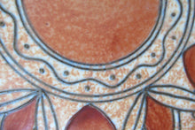 Load image into Gallery viewer, 1930s Charlotte Rhead Crown Ducal Lotus Leaves Pattern Wall Charger

